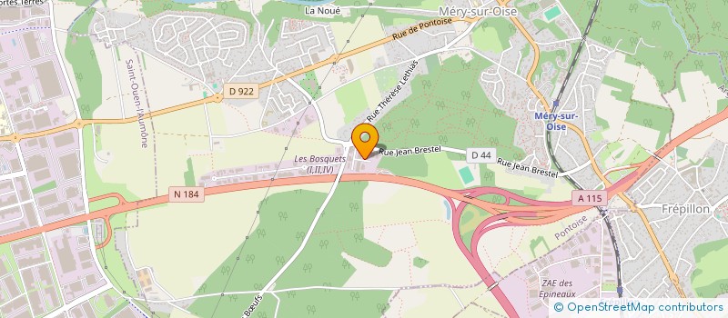 localisation de l'entreprise S.C.I. JF ET ML DEGRAS  MERY-SUR-OISE