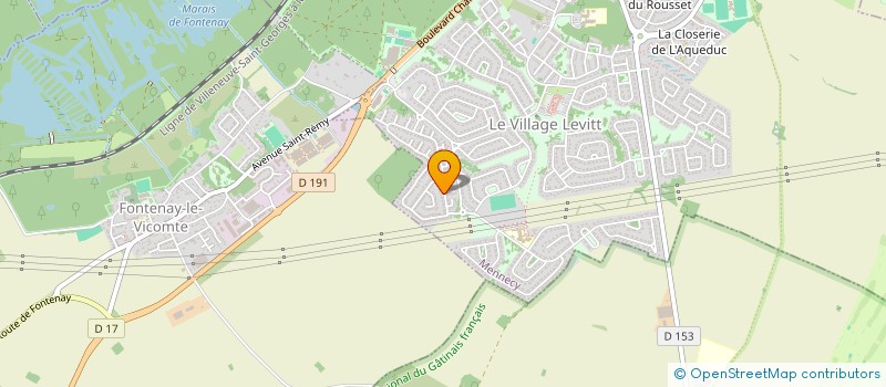 localisation de l'entreprise S.C.I. JICAP INVEST  MENNECY