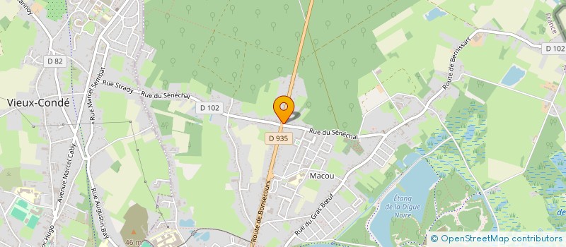 localisation de l'entreprise S.C.I. JISAKA  CONDE-SUR-L'ESCAUT