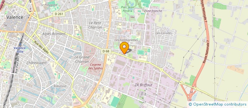 localisation de l'entreprise S.C.I. JJSS  VALENCE