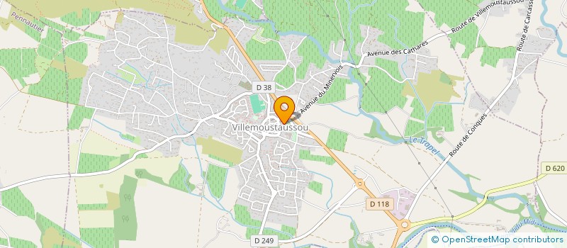 localisation de l'entreprise S.C.I. JM INVEST à VILLEMOUSTAUSSOU