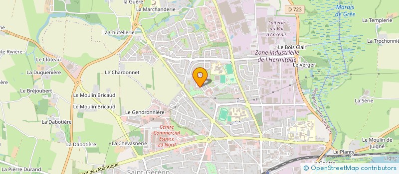 localisation de l'entreprise S.C.I. JO CHA MA  ANCENIS-SAINT-GEREON