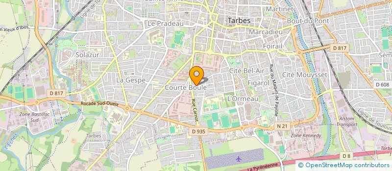 localisation de l'entreprise S.C.I. JODY  TARBES