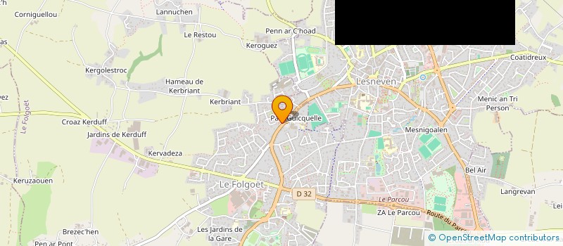 localisation de l'entreprise S.C.I. JOXAIMMO  LE FOLGOET