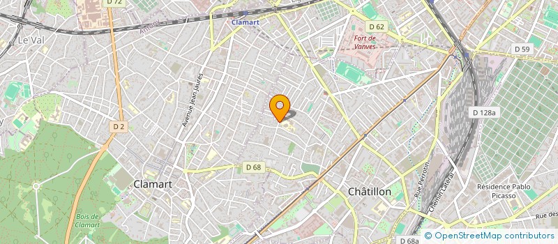 localisation de l'entreprise S.C.I. JP HELENA  CHATILLON