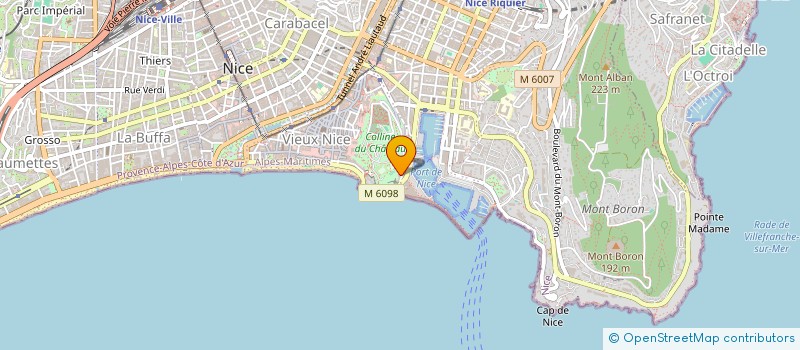 localisation de l'entreprise S.C.I. JUBILATION C à NICE