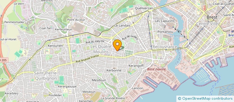 localisation de l'entreprise S.C.I. JULES  BREST