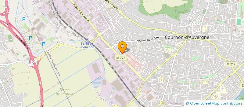 localisation de l'entreprise S.C.I. JULISAG  COURNON-D'AUVERGNE