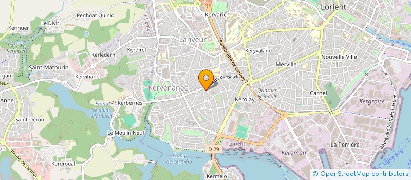 localisation de l'entreprise S.C.I. K.G.  LORIENT