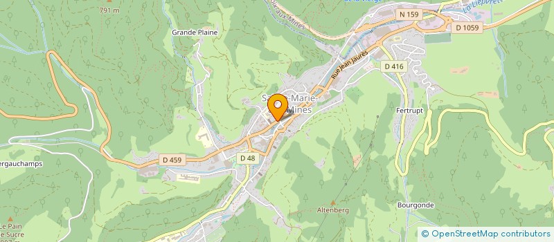 localisation de l'entreprise S.C.I. K SEDAN  SAINTE-MARIE-AUX-MINES