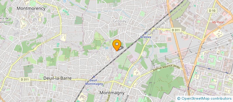 localisation de l'entreprise S.C.I.  KADRI  GROSLAY