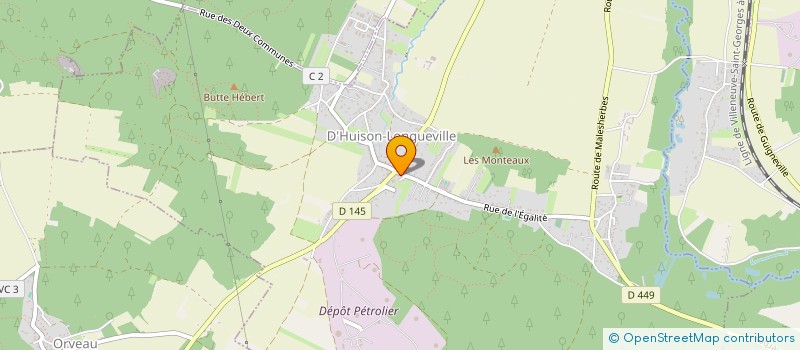 localisation de l'entreprise S.C.I. KAF 3 à D'HUISON-LONGUEVILLE