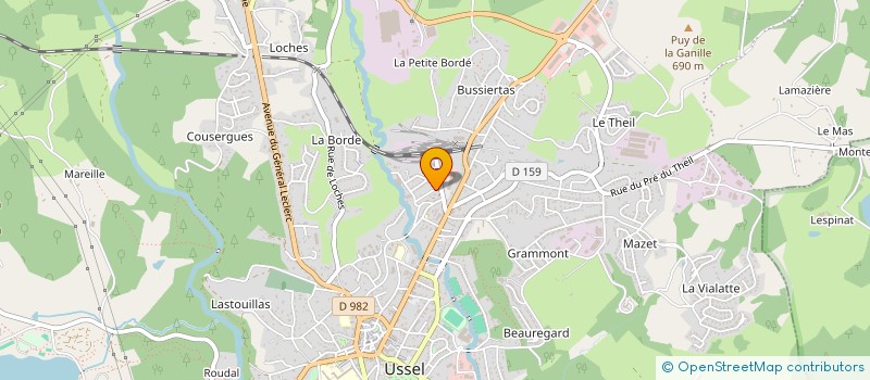 localisation de l'entreprise S.C.I KASHMMO à USSEL