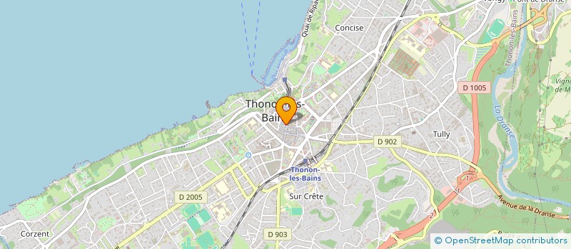 localisation de l'entreprise S.C.I. KATY à THONON-LES-BAINS