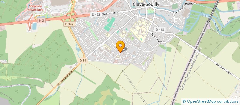 localisation de l'entreprise S.C.I KAZOKU HOUSE  CLAYE-SOUILLY