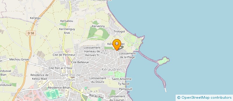 localisation de l'entreprise S.C.I. KERFAO  SAINT-POL-DE-LEON