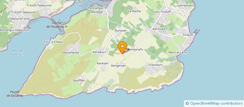 localisation de l'entreprise S.C.I. KERGOLLE  PLOUGASTEL-DAOULAS