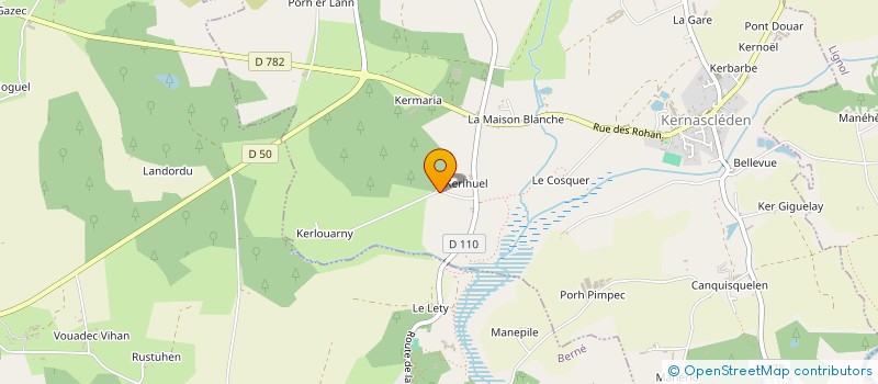 localisation de l'entreprise S.C.I. KERLOUARNY  KERNASCLEDEN
