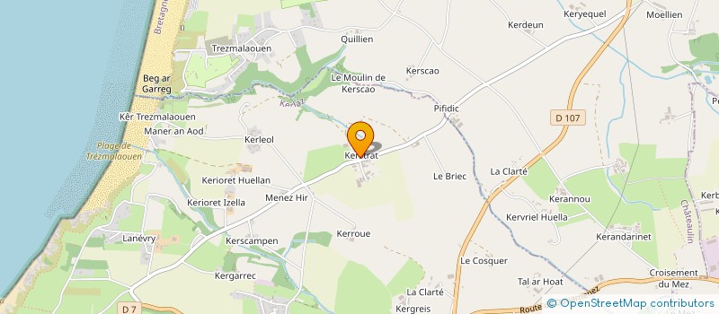 localisation de l'entreprise S.C.I. KERSTRAT  POULDERGAT