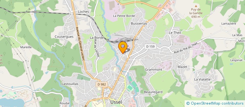 localisation de l'entreprise S.C.I KESKIN 6.3. à USSEL