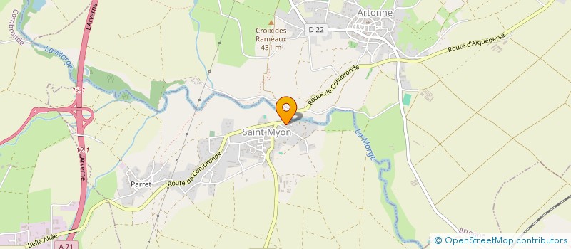 localisation de l'entreprise S.C.I. KINESIS  SAINT-MYON