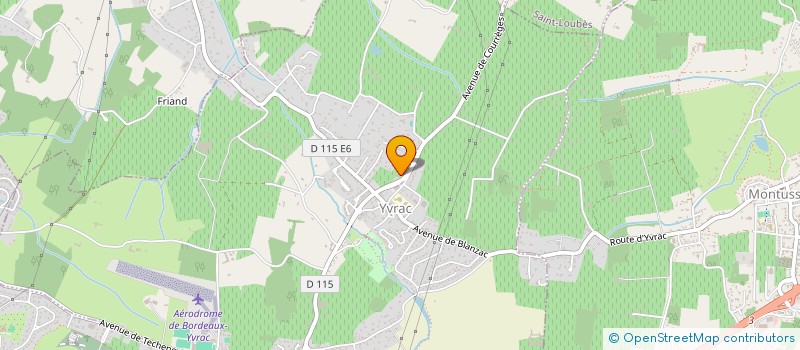 localisation de l'entreprise S.C.I. KINESITHERAPIE D'YVRAC  YVRAC