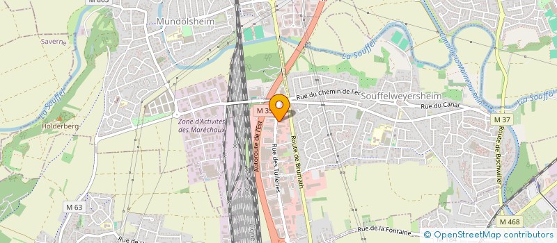 localisation de l'entreprise S.C.I KPR IMMO  SOUFFELWEYERSHEIM