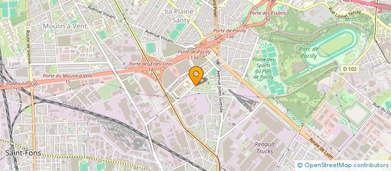 localisation de l'entreprise S C I KVM BOGDANOVIC  VENISSIEUX