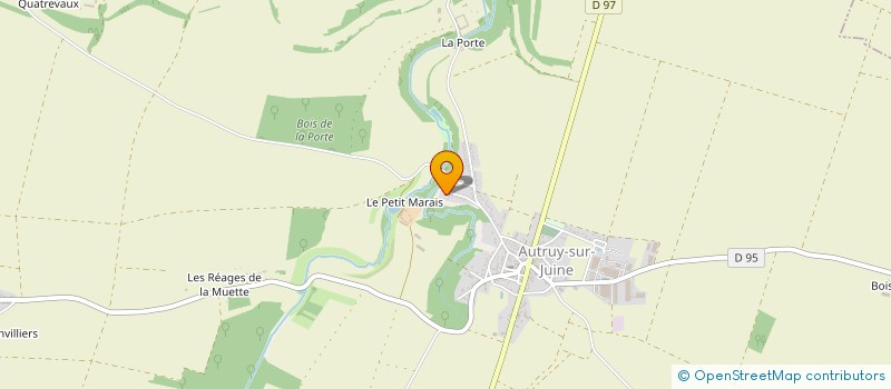 localisation de l'entreprise S.C.I L'ATELIER  AUTRUY-SUR-JUINE