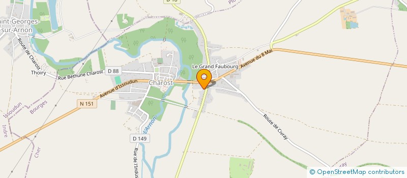 localisation de l'entreprise S.C.I.   L.B.M.D  CHAROST