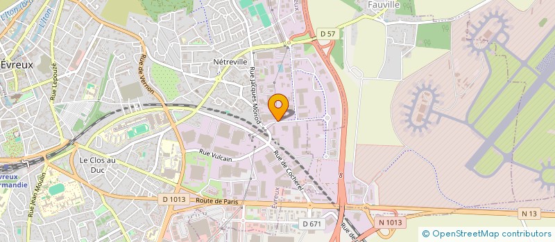 localisation de l'entreprise S.C.I. L.D.M.F.  EVREUX