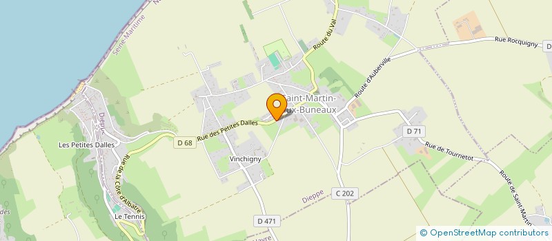 localisation de l'entreprise S.C.I L'ECHO DES VAGUES  SAINT-MARTIN-AUX-BUNEAUX