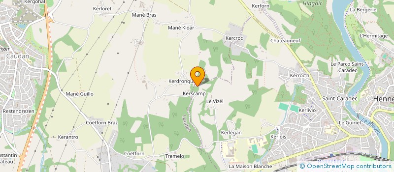 localisation de l'entreprise S.C.I. L'EMPAUMURE  HENNEBONT