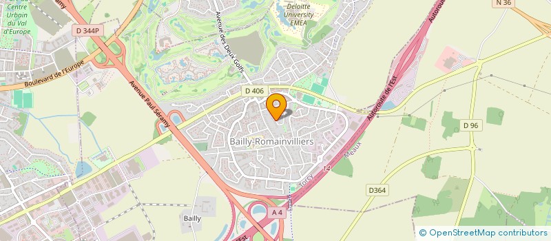 localisation de l'entreprise S.C.I. L'ESCALE  BAILLY-ROMAINVILLIERS