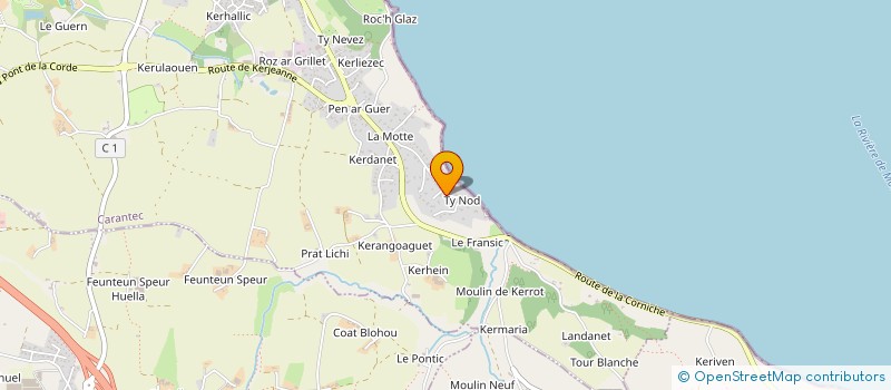 localisation de l'entreprise S.C.I.L'ESTRAN  CARANTEC