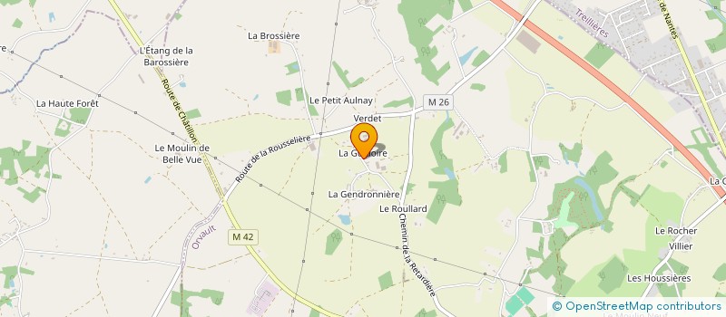 localisation de l'entreprise S.C.I. L'HADRIEN à ORVAULT