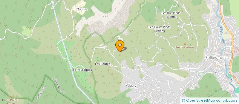 localisation de l'entreprise S.C.I. L'HERMITAGE à SOLLIES-TOUCAS