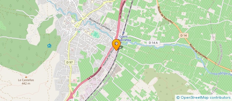 localisation de l'entreprise S.C.I. L.M.R.  CUERS