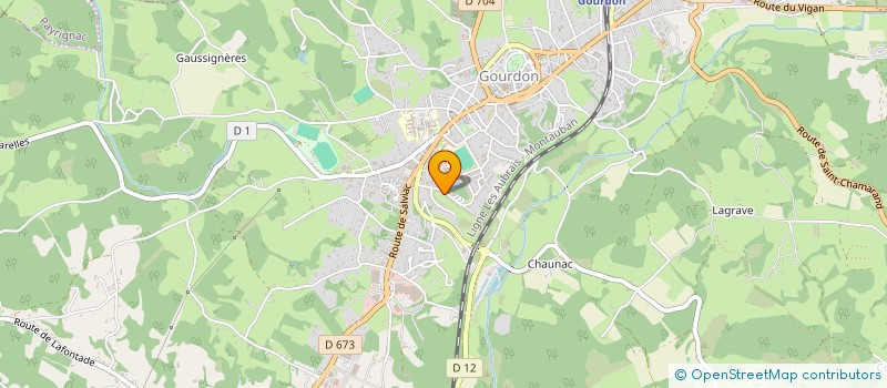 localisation de l'entreprise S.C.I. L'OASIS 18  GOURDON