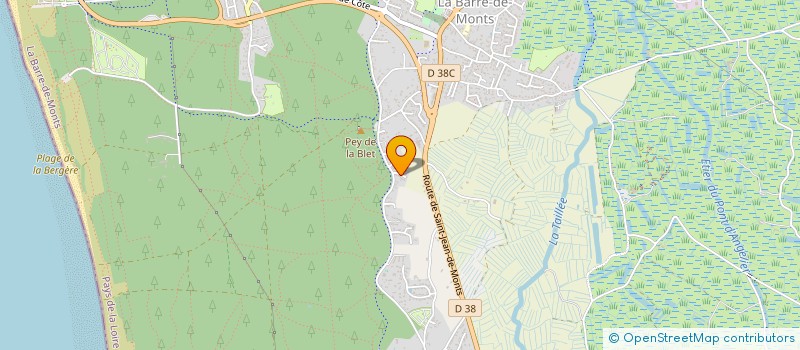 localisation de l'entreprise S.C.I. L.S.B.  LA BARRE-DE-MONTS