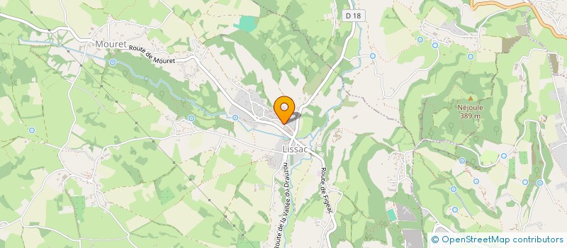 localisation de l'entreprise S.C.I. L.T.  LISSAC-ET-MOURET