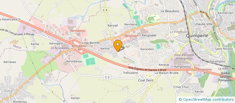 localisation de l'entreprise S.C.I. L2G  QUIMPERLE