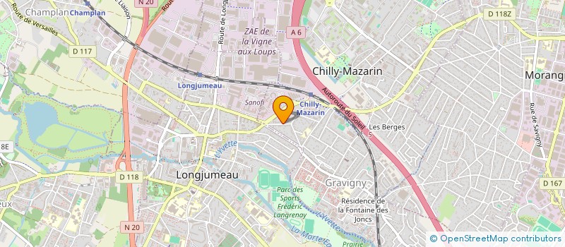 localisation de l'entreprise S.C.I. L2M à CHILLY-MAZARIN