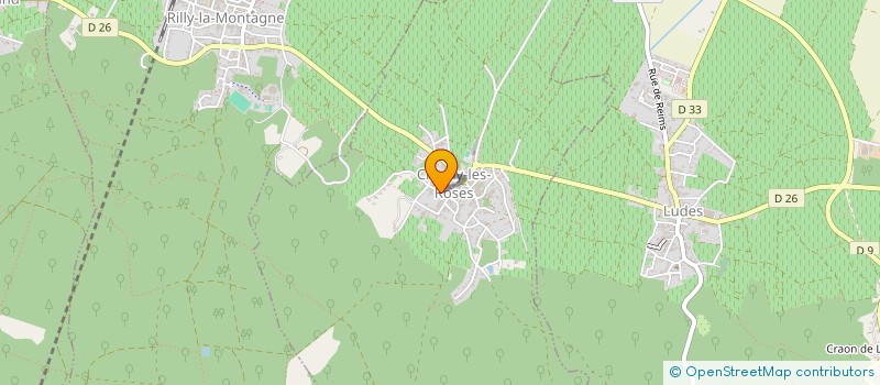 localisation de l'entreprise S.C.I. LA BASTIDE  CHIGNY-LES-ROSES