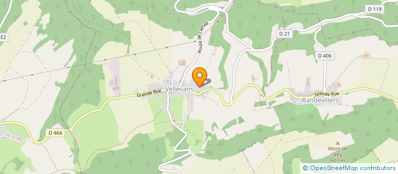 localisation de l'entreprise S.C.I. LA BAUME  SANCEY