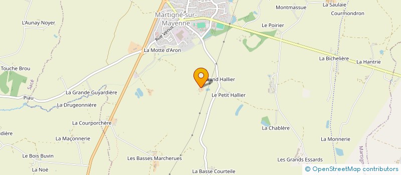 localisation de l'entreprise S.C.I. LA BRANCHOIRE  MARTIGNE-SUR-MAYENNE