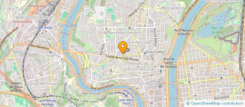 localisation de l'entreprise S.C.I. LA CABANE  LYON