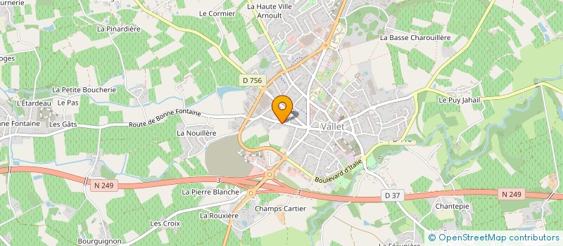 localisation de l'entreprise S.C.I. LA COTINIERE  LE PALLET