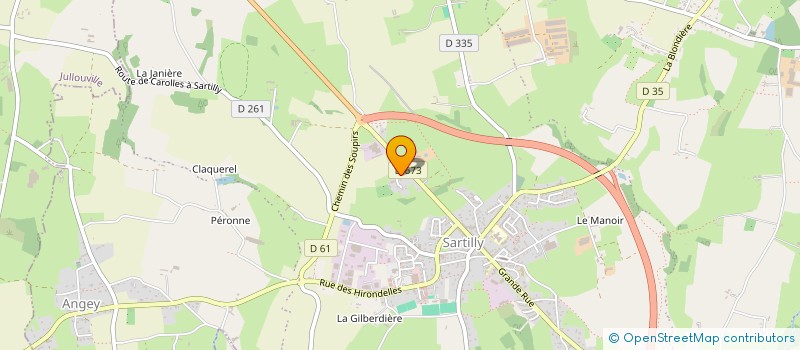 localisation de l'entreprise S.C.I. LA DUCEENNE  SARTILLY-BAIE-BOCAGE