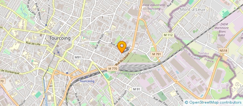 localisation de l'entreprise S.C.I LA DUCHERE  TOURCOING